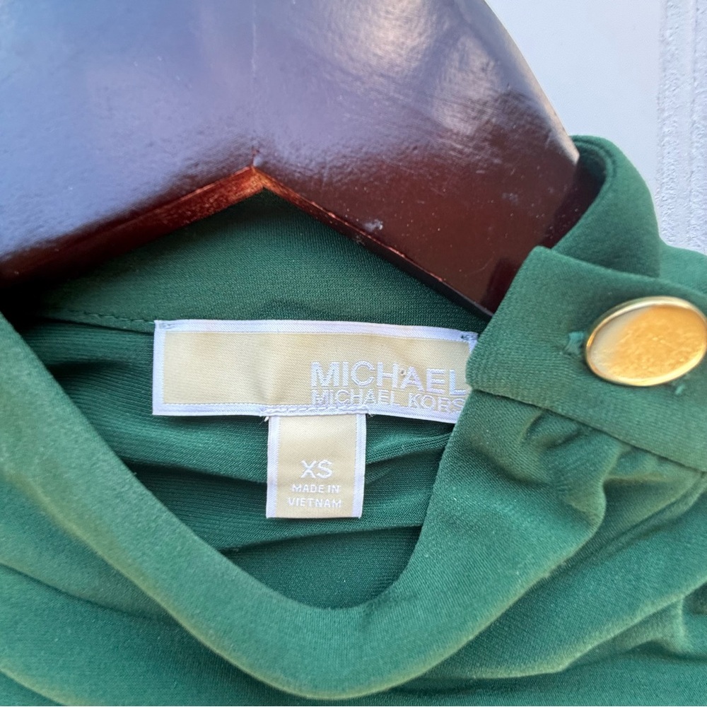 Michael Kors Forest Green Midi Dress - Picture 3 of 7